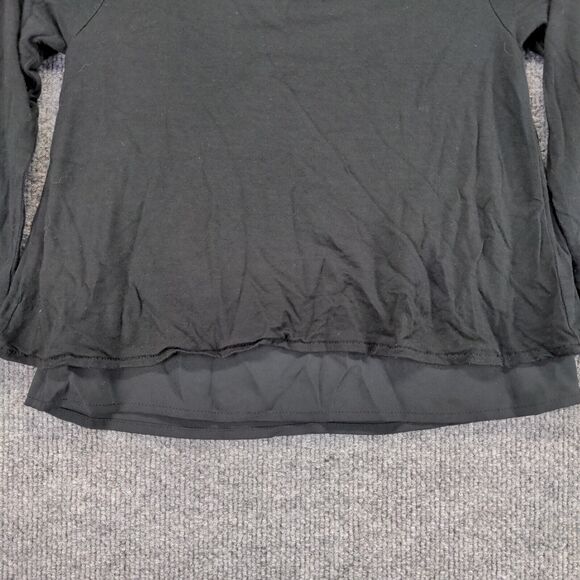 Polo Ralph Lauren Girls Pleated Top Toddler Black 4/4T Long Sleeve Overlay Hem - Picture 7 of 12